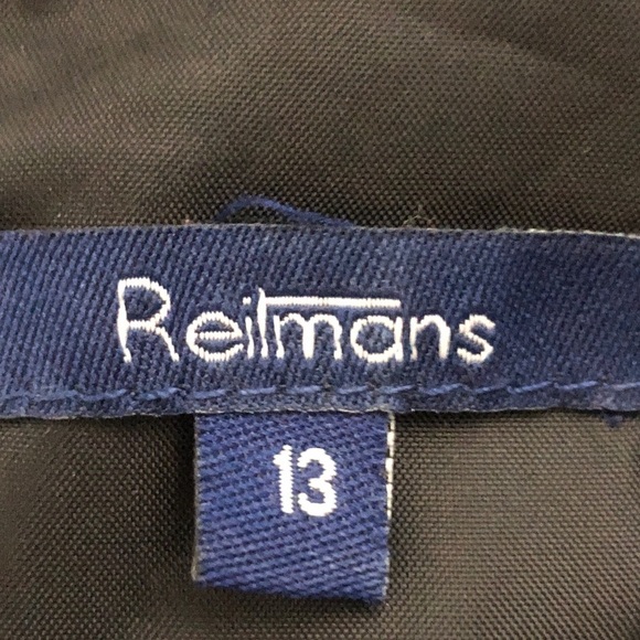 Womens Black Satin Dress. Reitmans. Size 13. - Picture 7 of 7